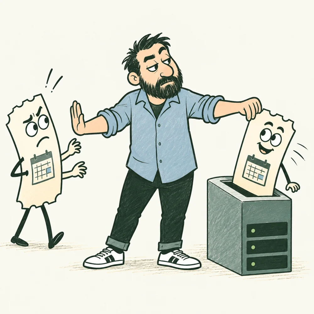 The Backend Developer coordinates two requests for one available slot.